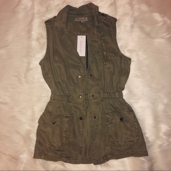 Kenneth Cole Reaction military style vest - Picture 3 of 3